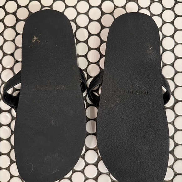 Tory Burch Black Slide Sandals - Picture 2 of 3